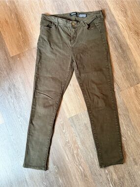 Buffalo David Bitton Olive Green Skinny Jeans